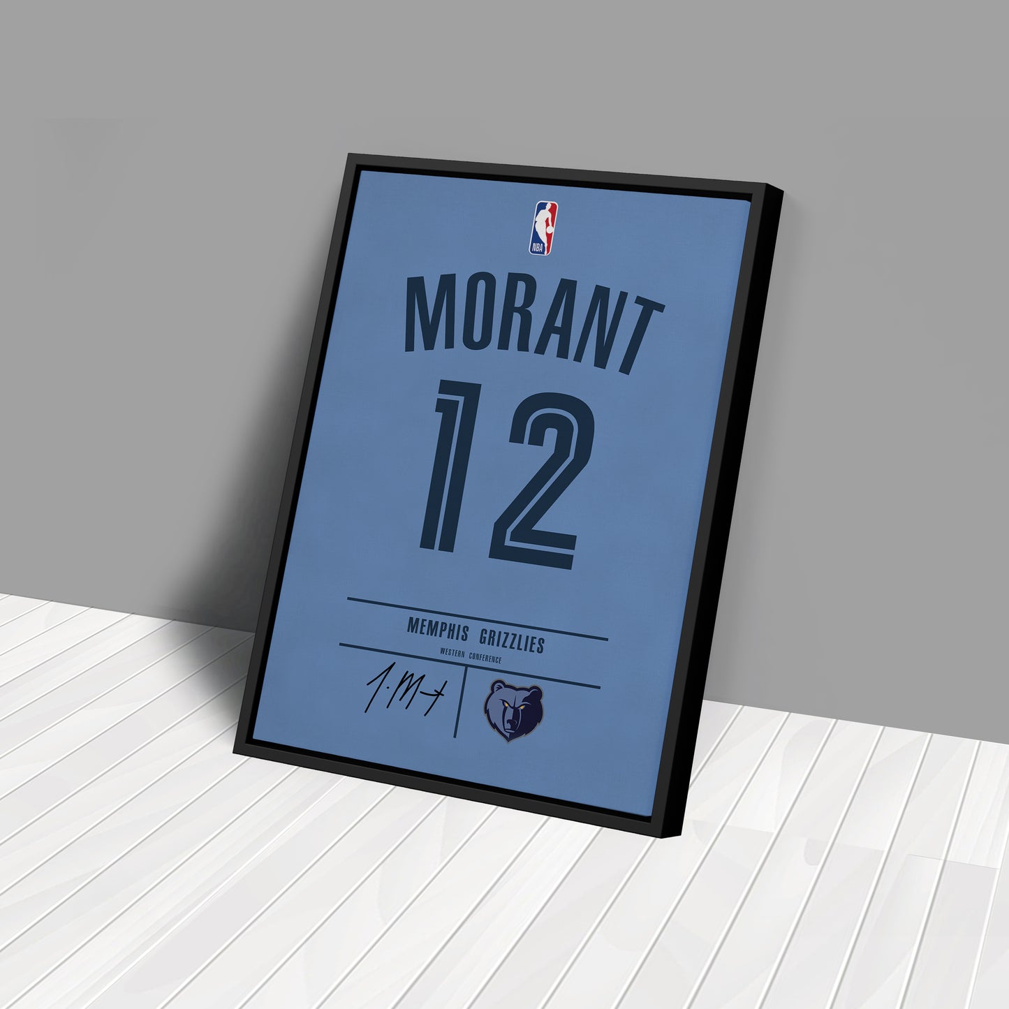 Ja Morant Grizzlies Jersey Canvas Print | Wall Art Decor