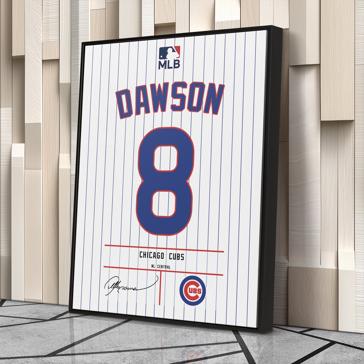 Andre Dawson Cubs Jersey Canvas Print | Wall Art Decor