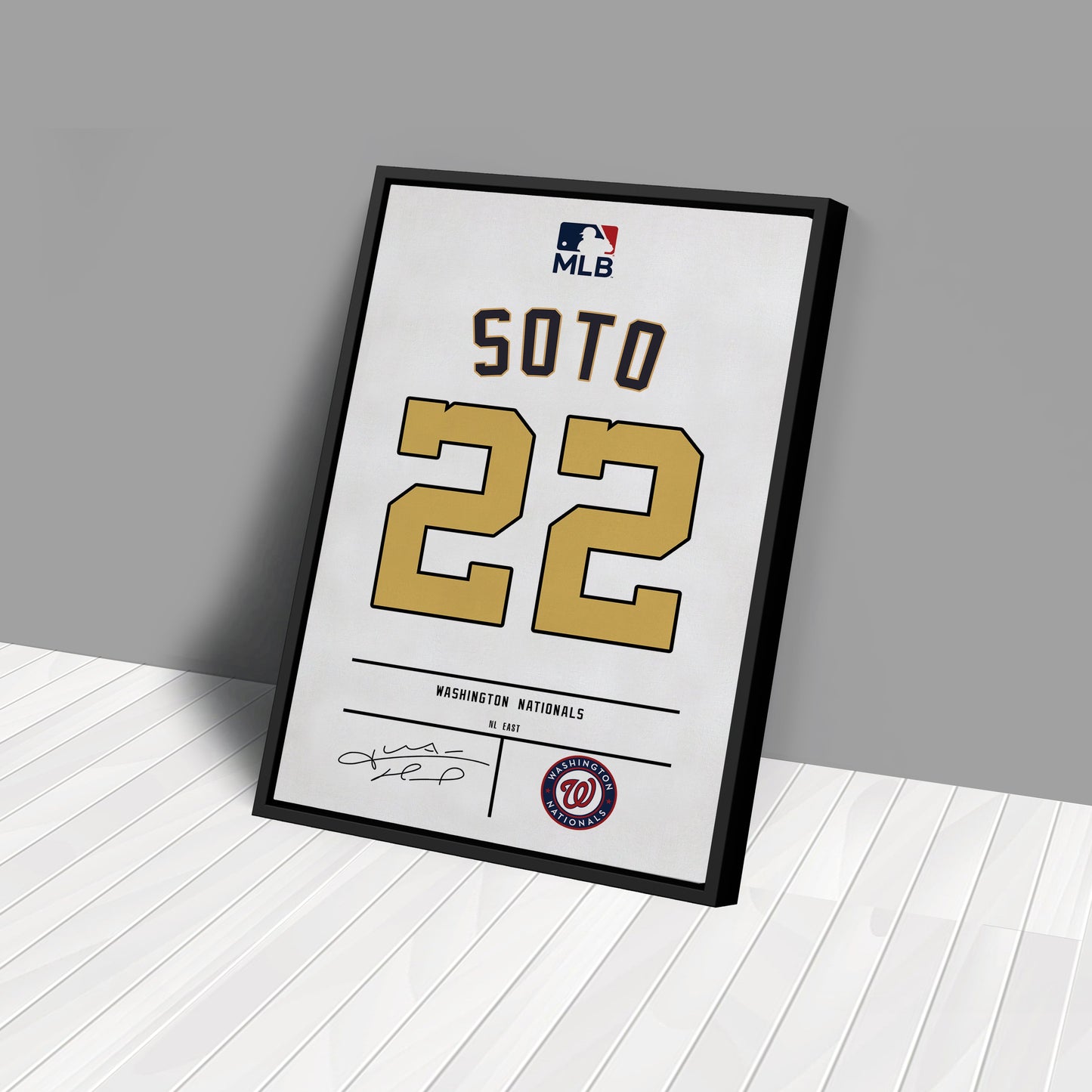 Juan Soto Nationals Jersey Canvas Print | Wall Art Decor