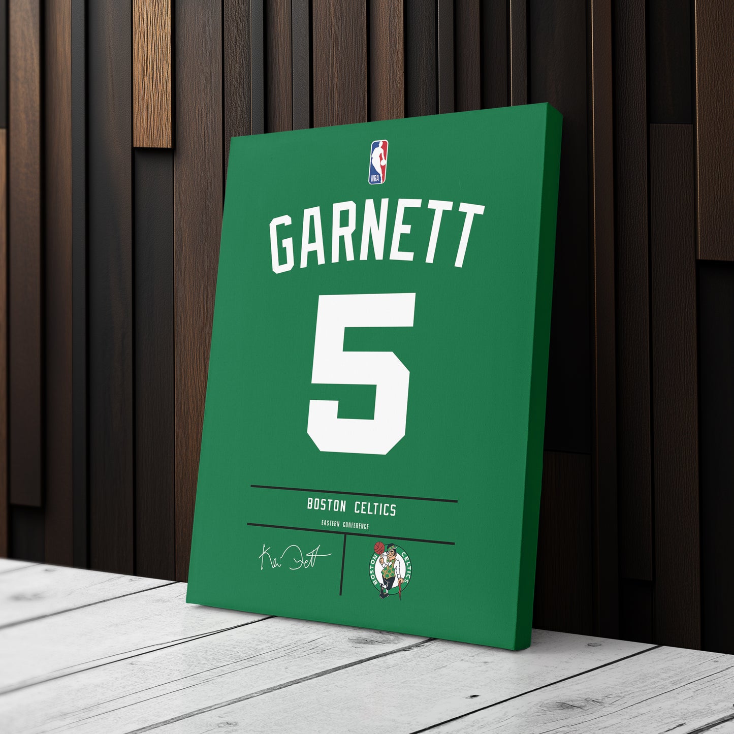 Kevin Garnett Celtics Jersey Canvas Print | Wall Art Decor