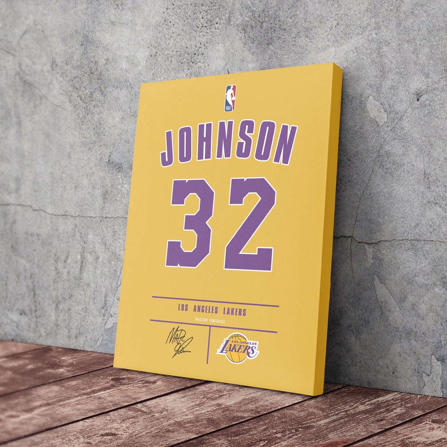 Magic Johnson Lakers Jersey Canvas Print | Wall Art Decor