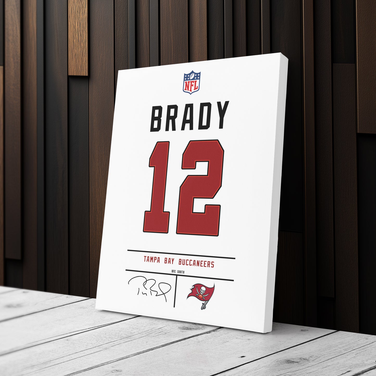 Tom Brady Buccaneers Jersey Canvas Print | Wall Art Decor
