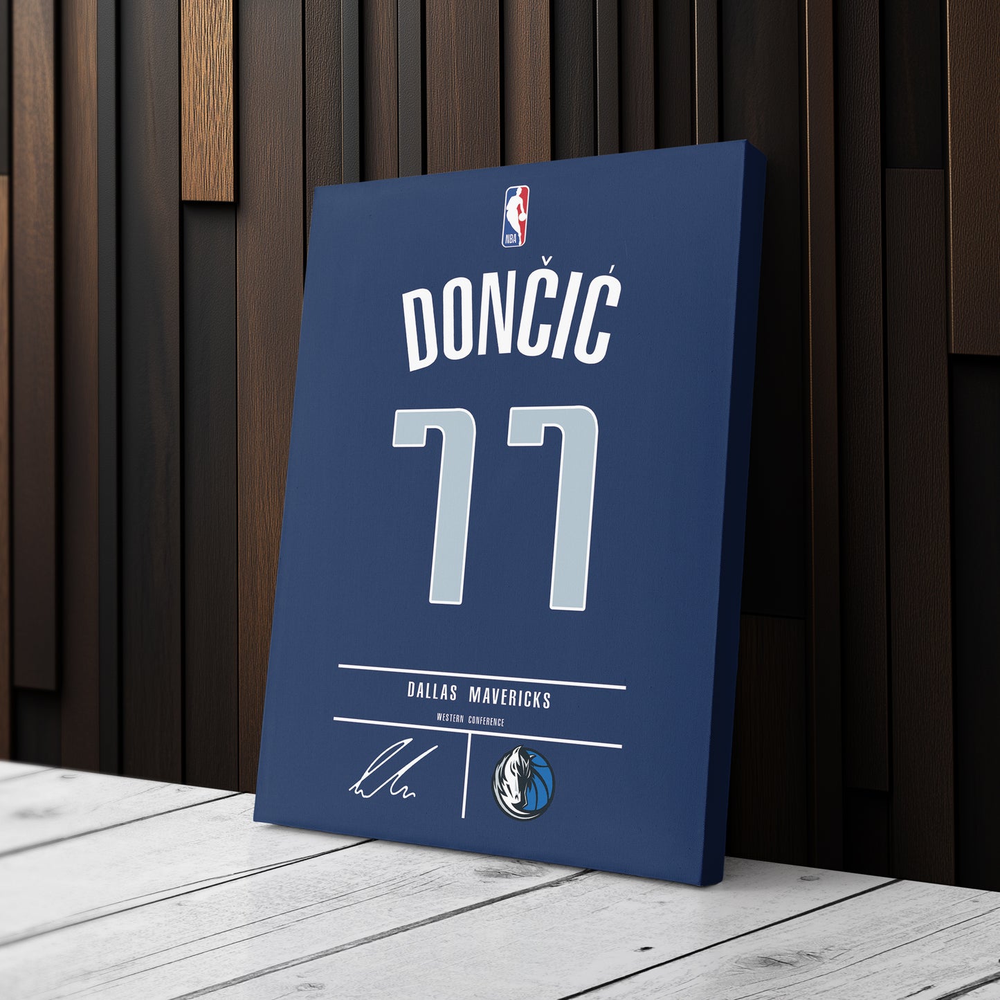Luka Doncic Mavericks Jersey Canvas Print | Wall Art Decor