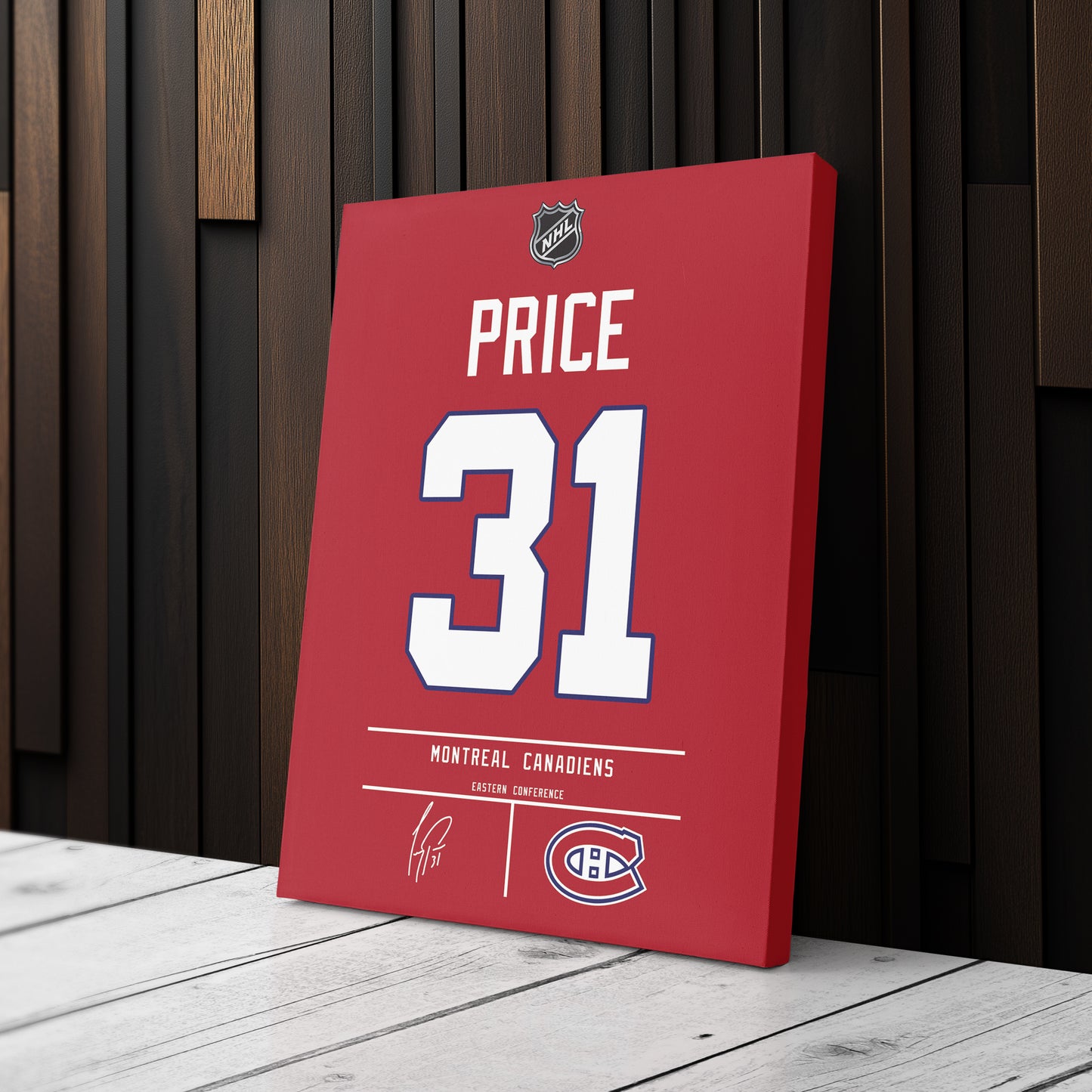 Carey Price Canadiens Jersey Canvas Print | Wall Art Decor