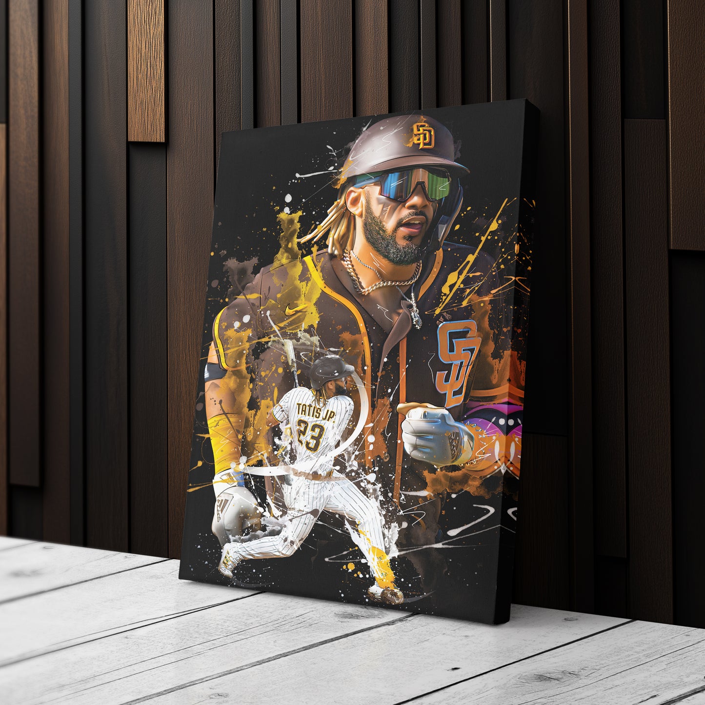 Fernando Tatis Jr. Padres Canvas Print | San Diego Baseball Wall Art