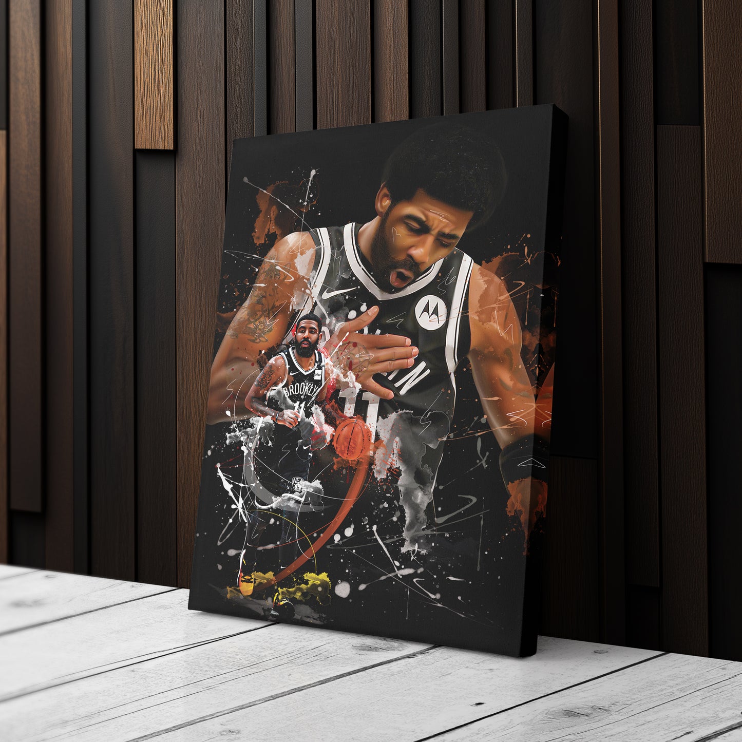 Kyrie Irving Nets Canvas Print | Brooklyn Basketball Wall Art