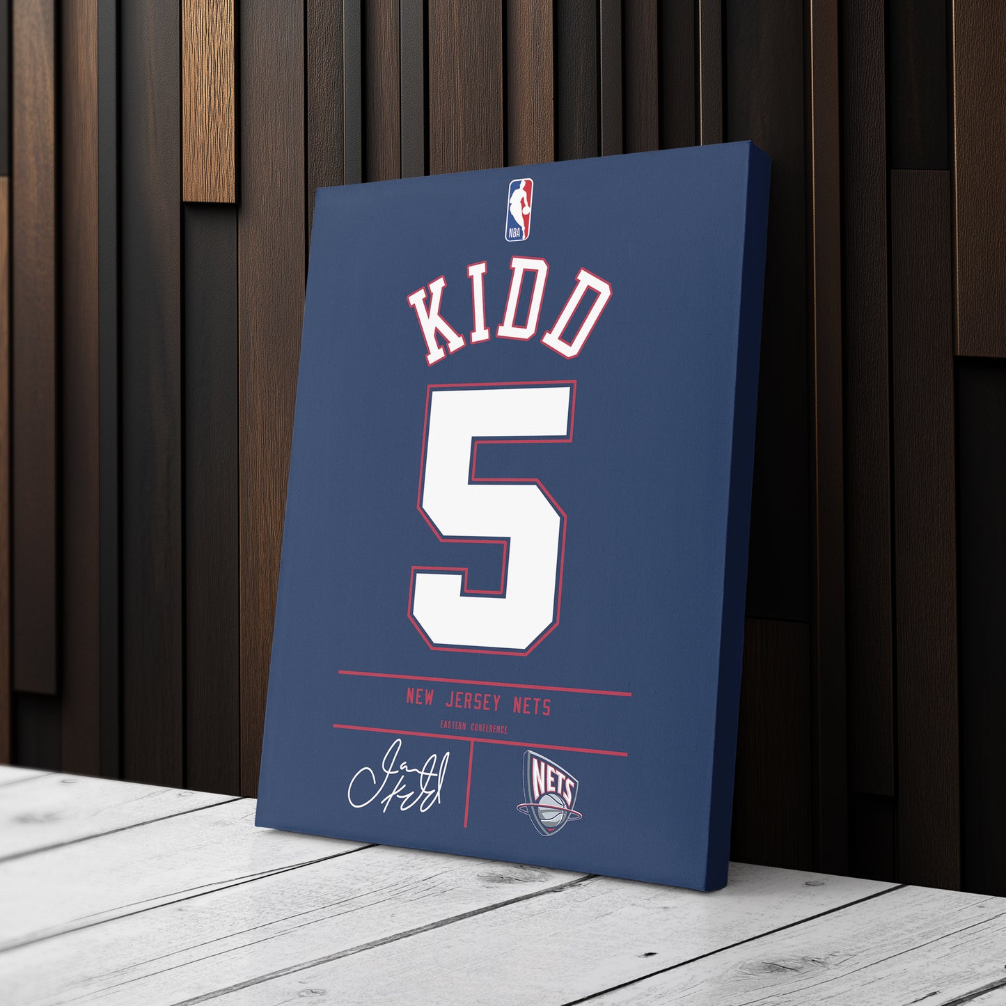 Jason Kidd Nets Jersey Canvas Print | Wall Art Decor