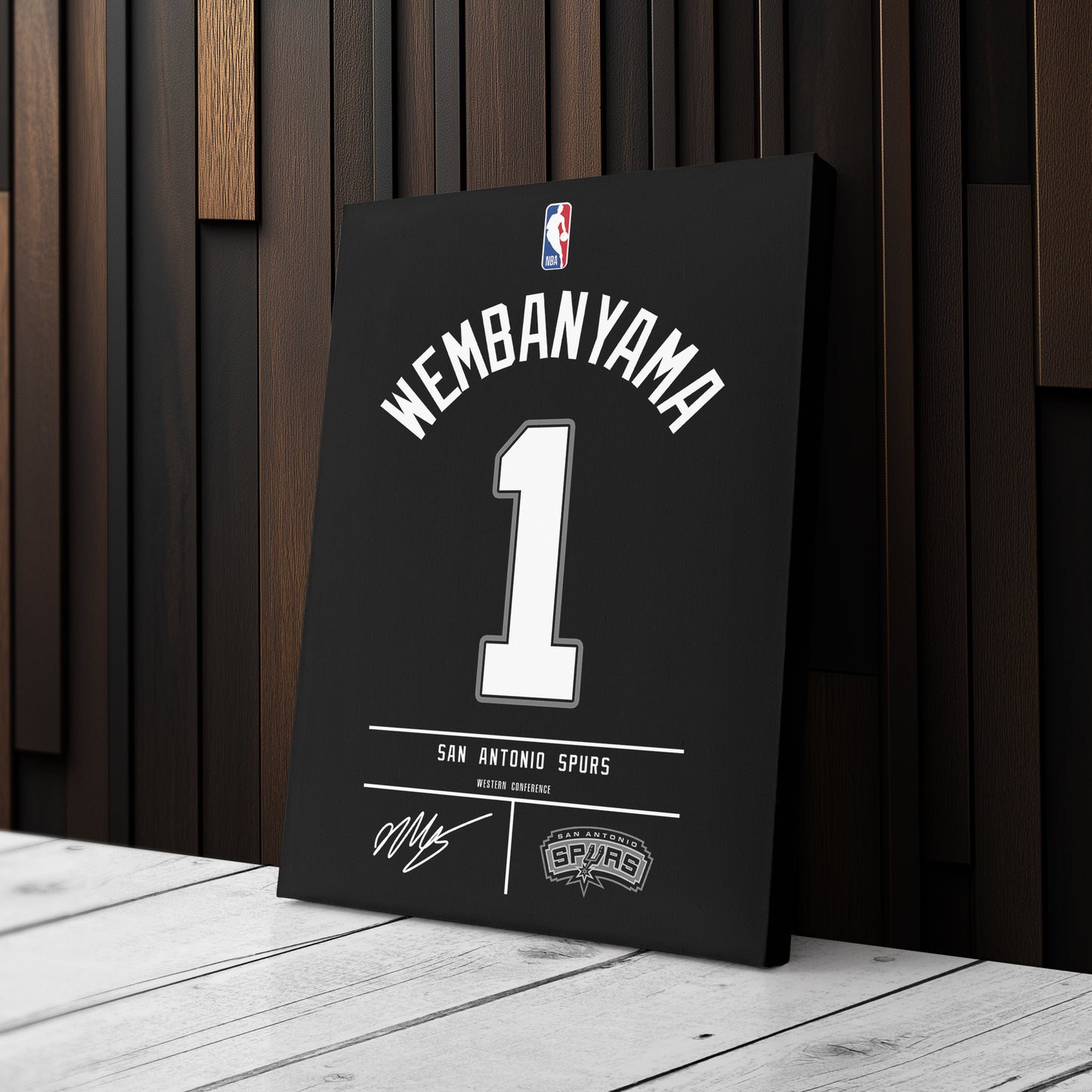 Victor Wembanyama Spurs Jersey Canvas Print | Wall Art Decor