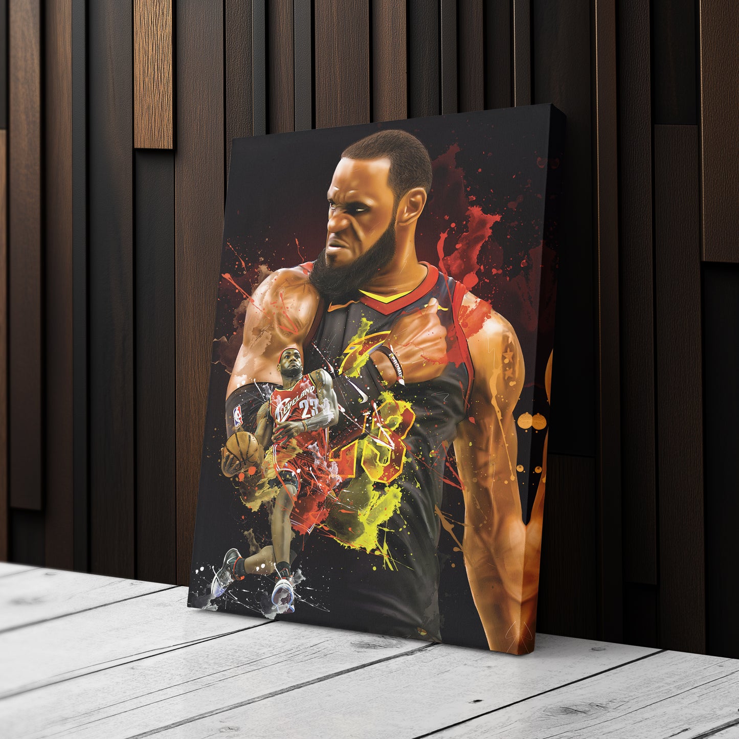 LeBron James Cavaliers Canvas Print | Cleveland Basketball Wall Art