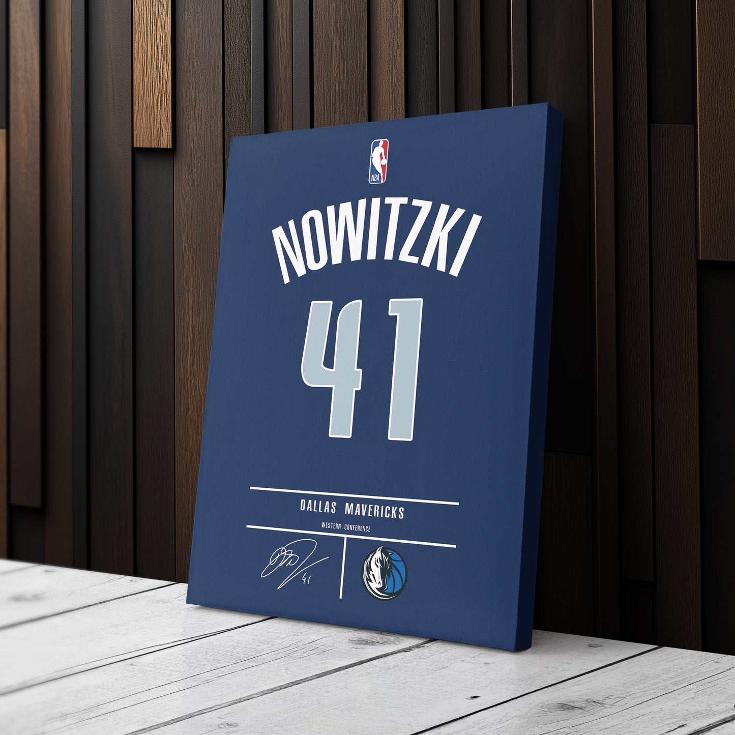 Dirk Nowitzki Mavericks Jersey Canvas Print | Wall Art Decor