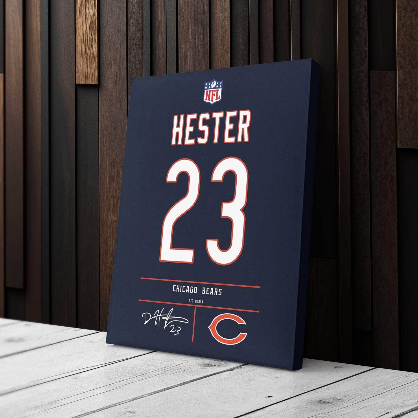 Devin Hester Bears Jersey Canvas Print | Wall Art Decor