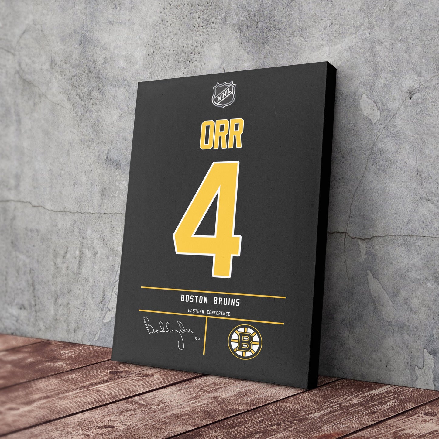 Bobby Orr Bruins Jersey Canvas Print | Wall Art Decor