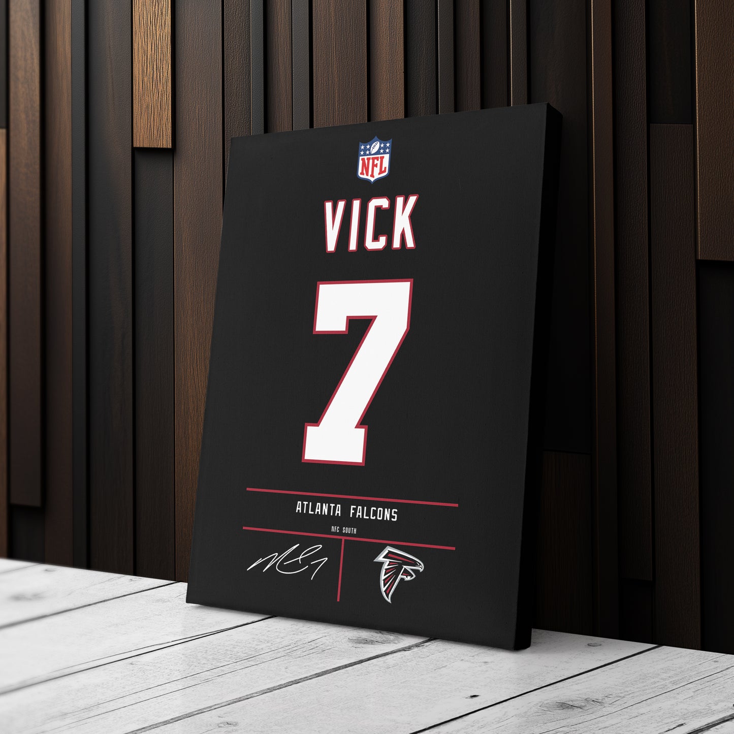 Michael Vick Falcons Jersey Canvas Print | Wall Art Decor