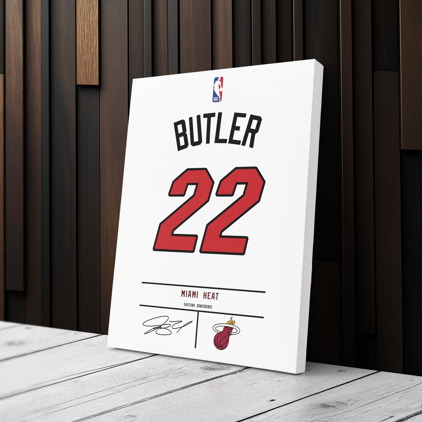 Jimmy Butler Heat Jersey Canvas Print | Wall Art Decor