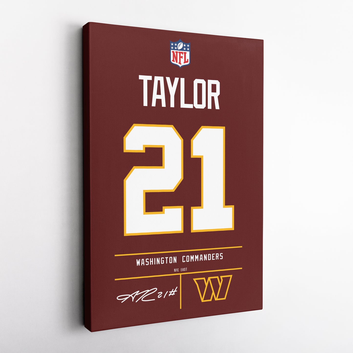 Sean Taylor Commanders Jersey Canvas Print | Wall Art Decor