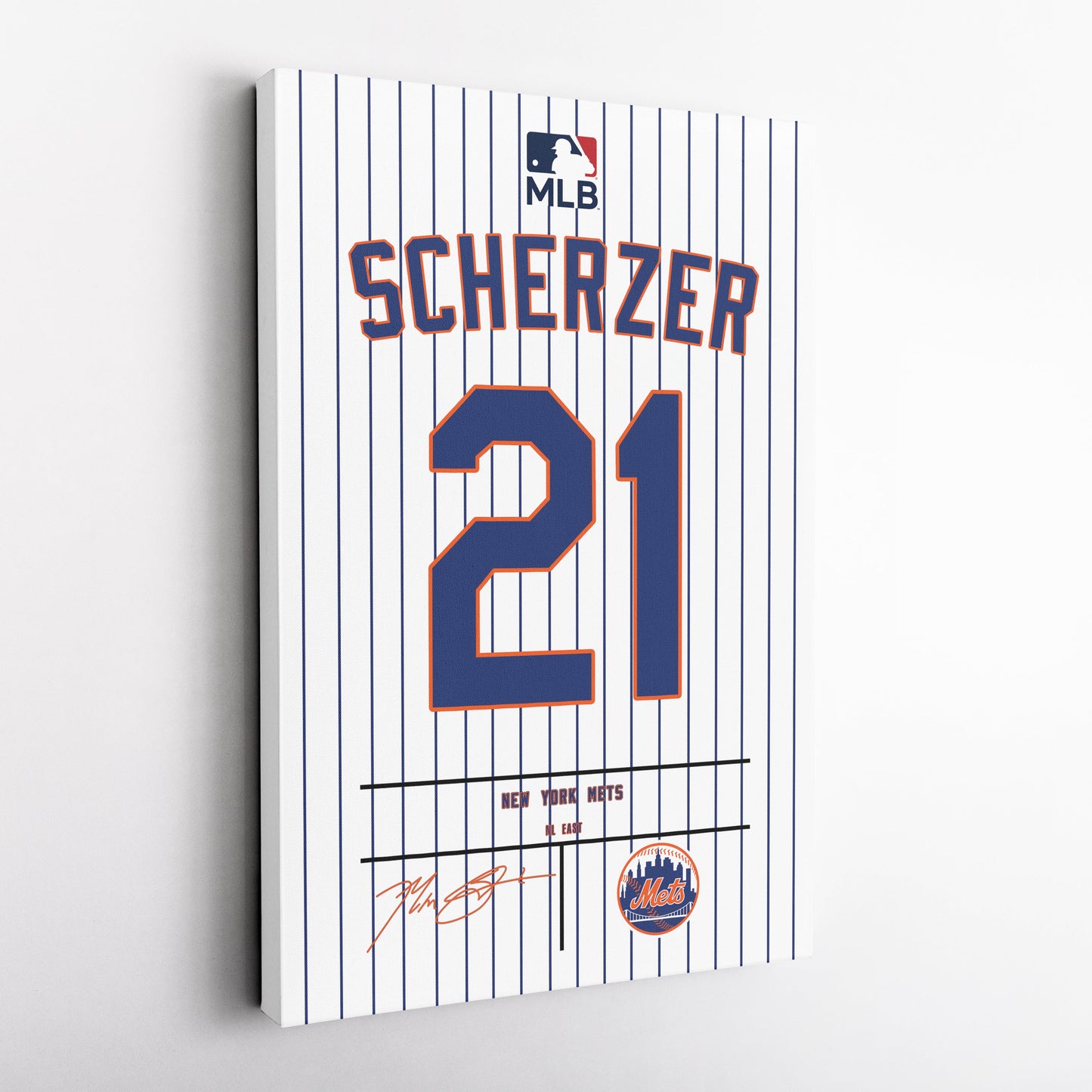 Max Scherzer Mets Jersey Canvas Print | Wall Art Decor