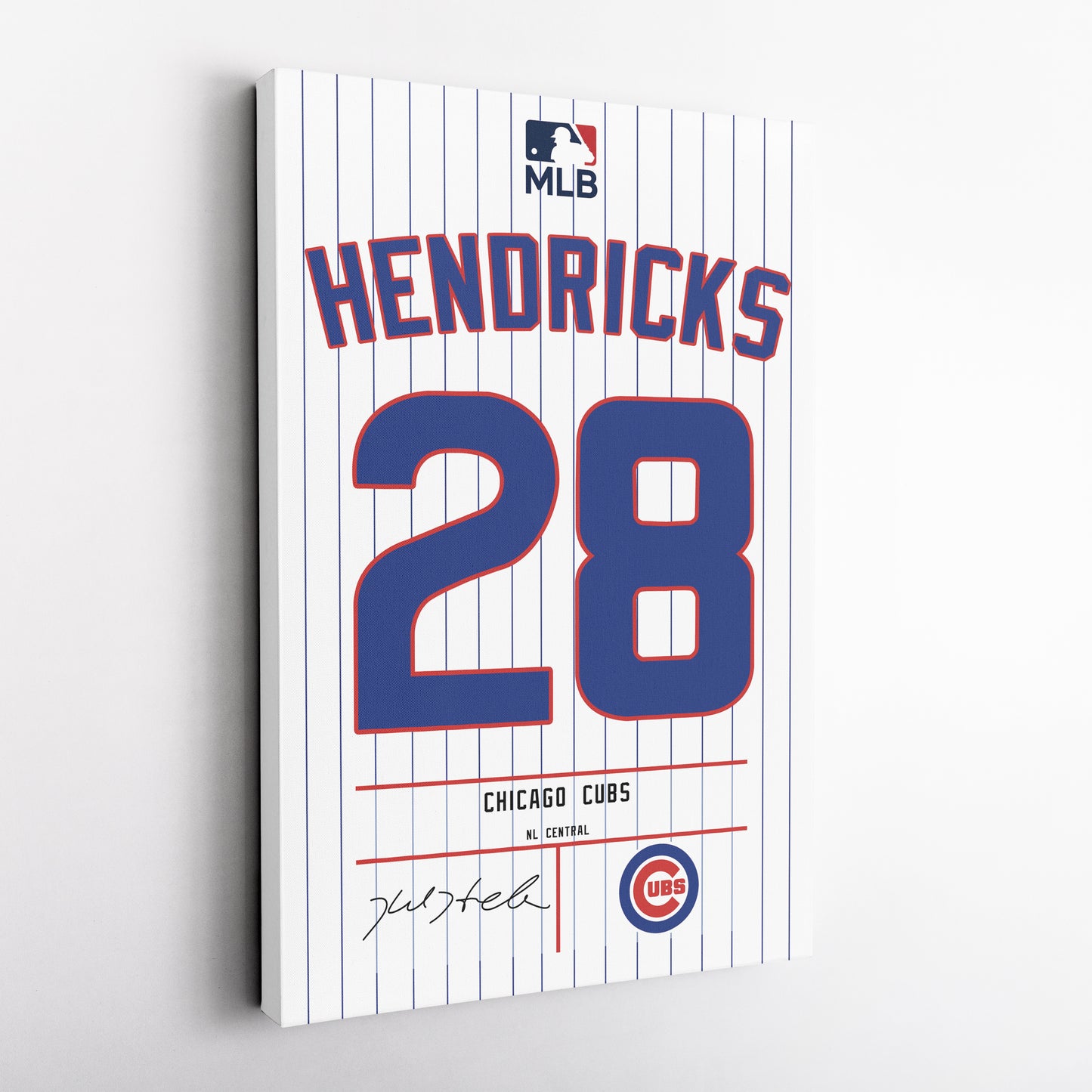 Kyle Hendricks Cubs Jersey Canvas Print | Wall Art Decor