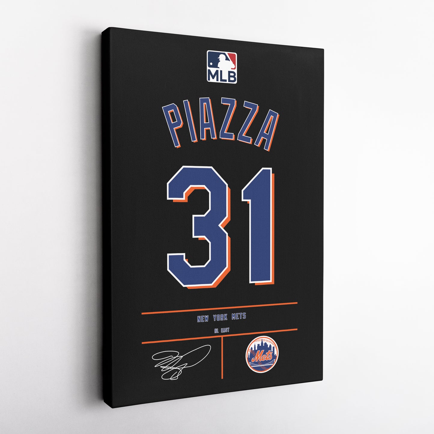 Mike Piazza Mets Jersey Canvas Print | Wall Art Decor