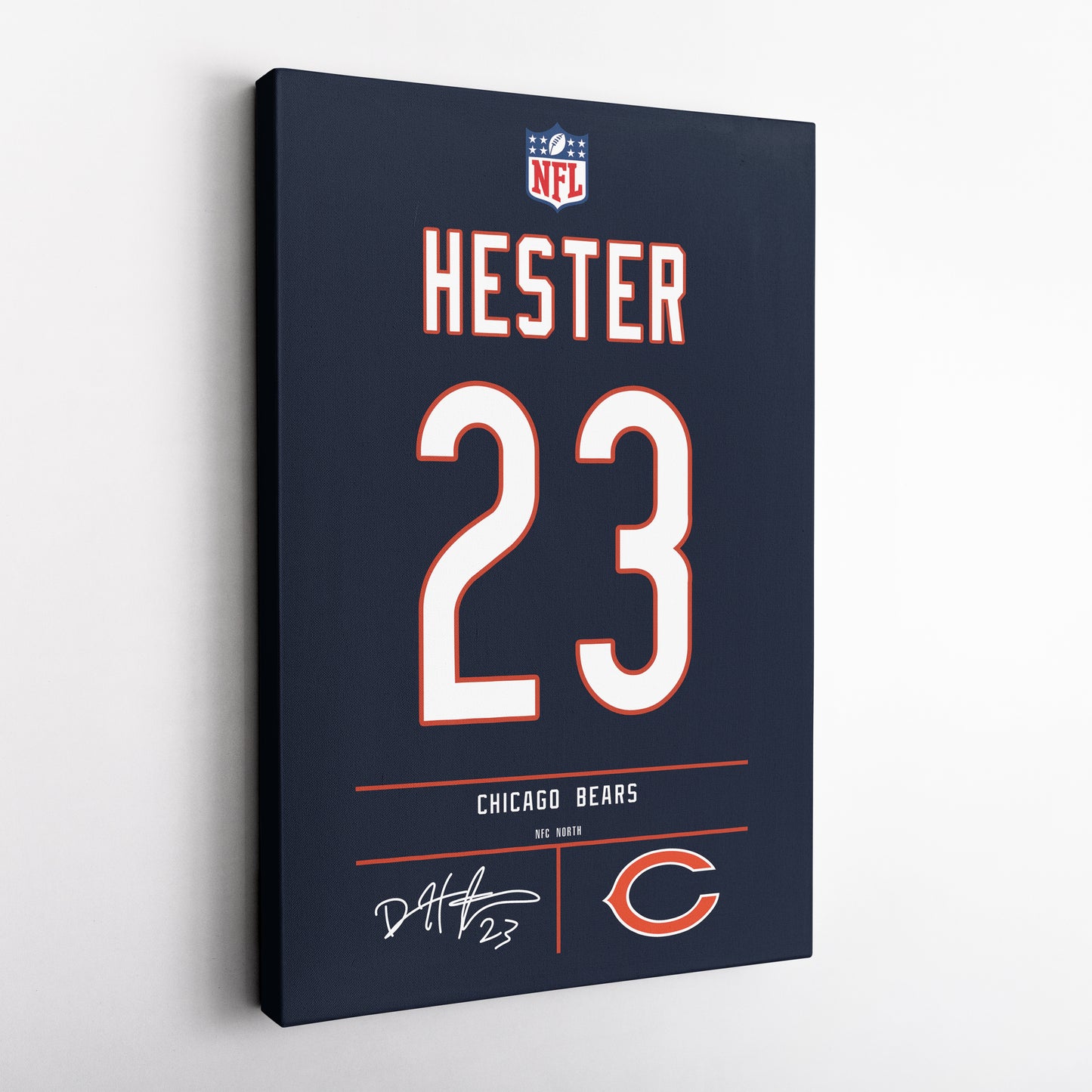 Devin Hester Bears Jersey Canvas Print | Wall Art Decor