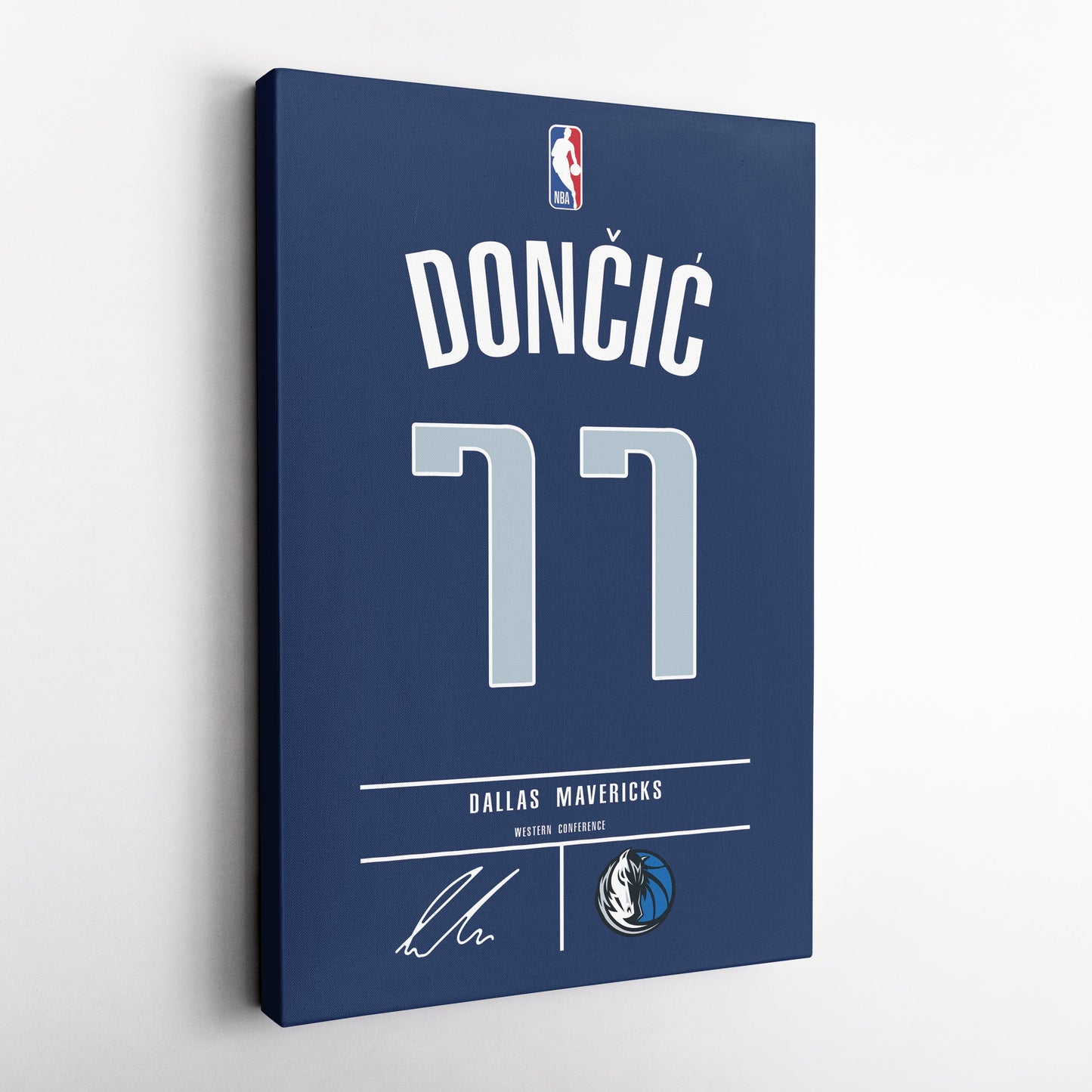 Luka Doncic Mavericks Jersey Canvas Print | Wall Art Decor