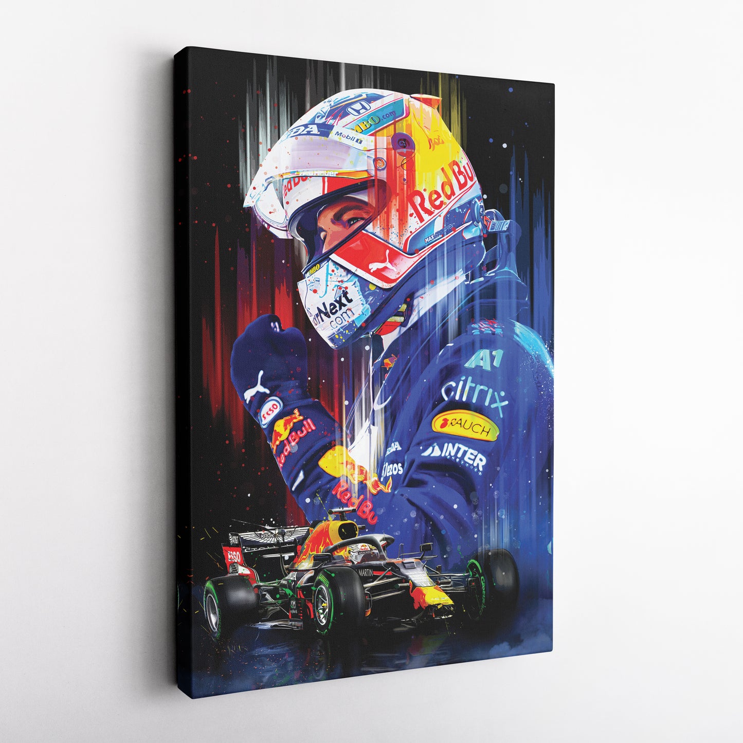Max Verstappen Red Bull Racing Canvas Print | F1 Champion Wall Art