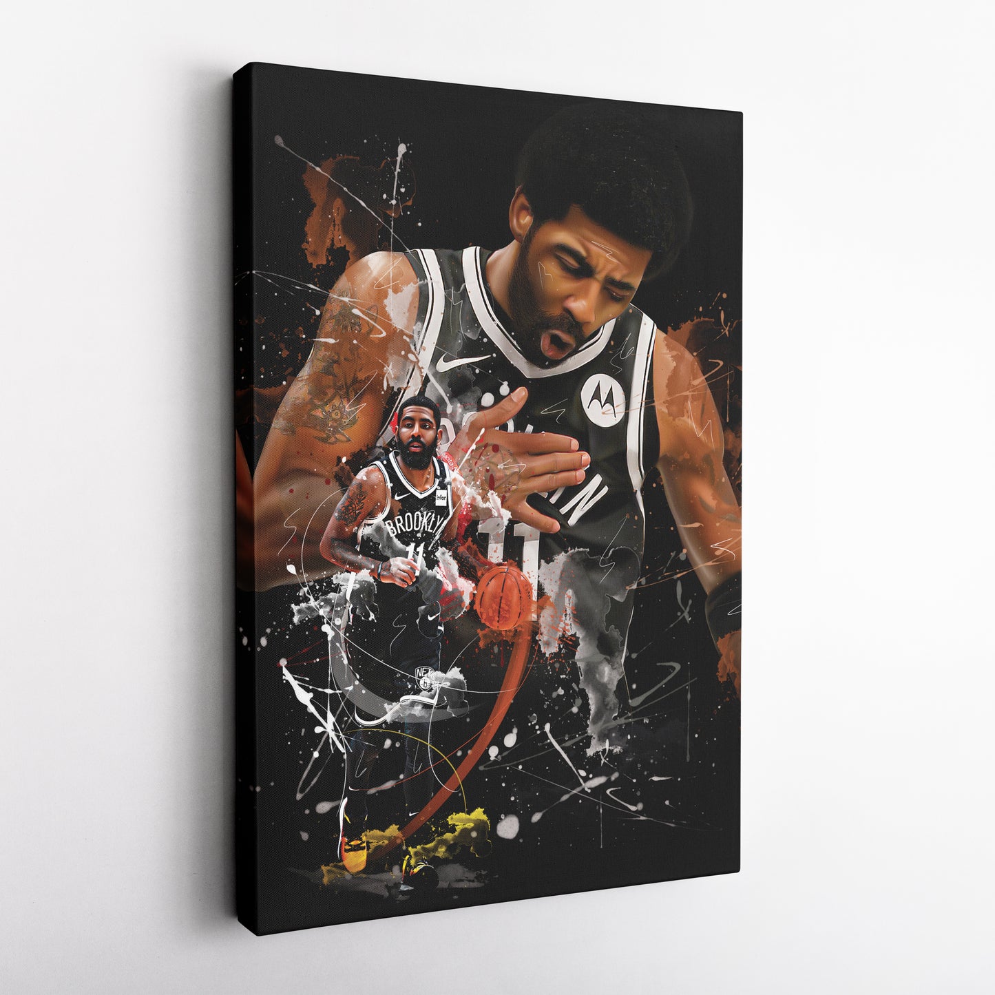 Kyrie Irving Nets Canvas Print | Brooklyn Basketball Wall Art
