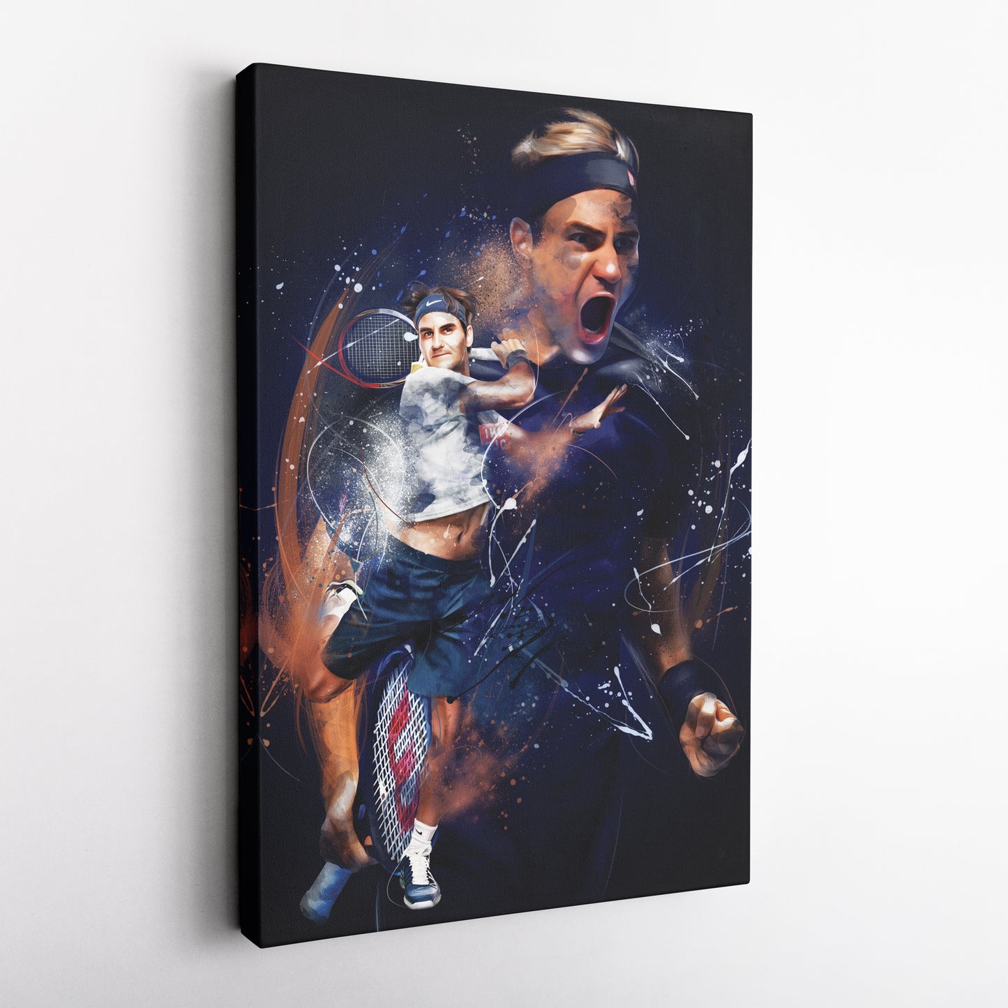 Roger Federer Canvas Print | Tennis Legend Wall Art