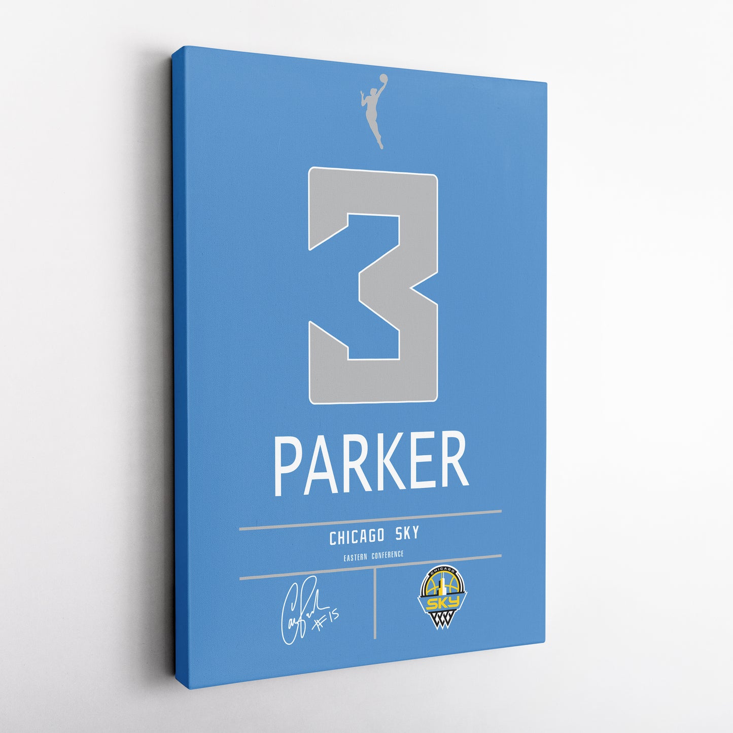 Candace Parker Sky Jersey Canvas Print | Wall Art Decor