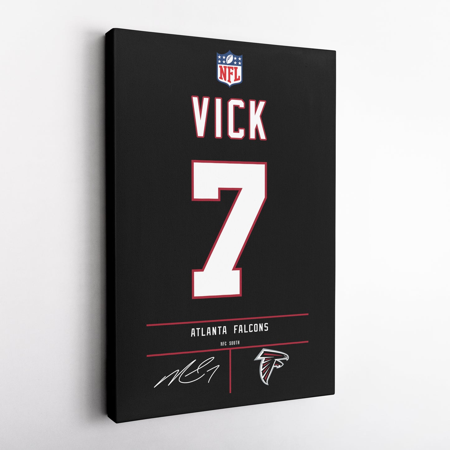 Michael Vick Falcons Jersey Canvas Print | Wall Art Decor