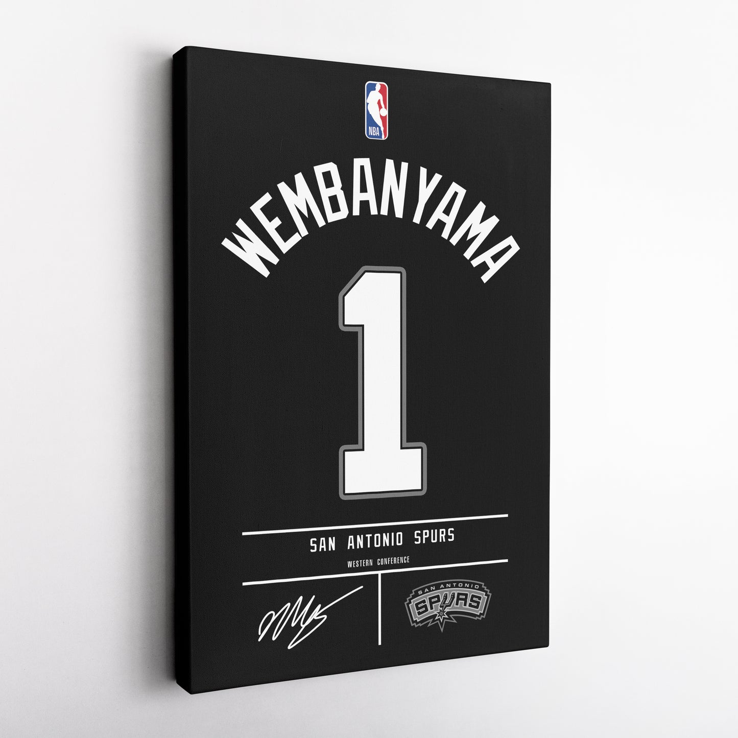 Victor Wembanyama Spurs Jersey Canvas Print | Wall Art Decor