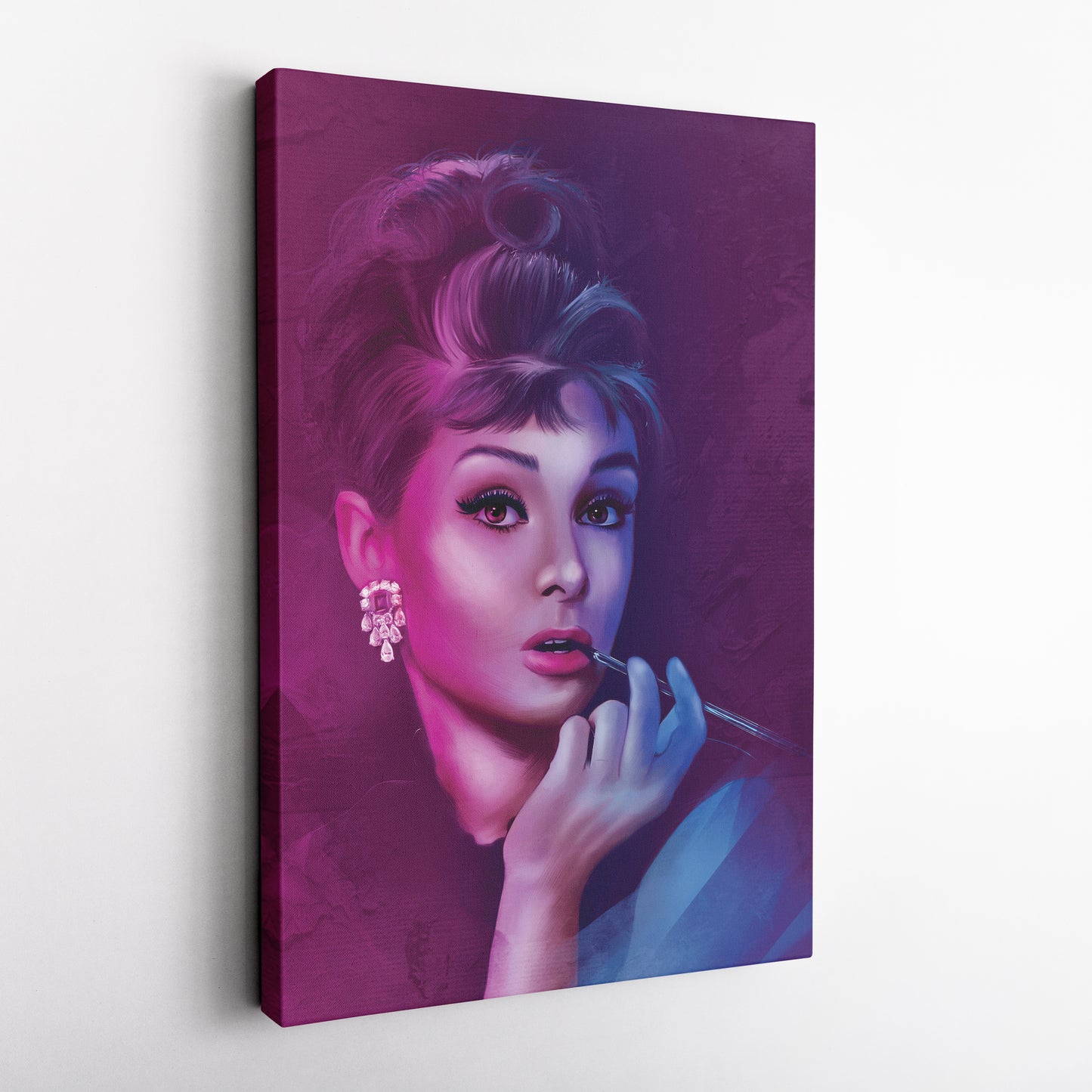 Audrey Hepburn Canvas Print | Iconic Hollywood Wall Art Decor
