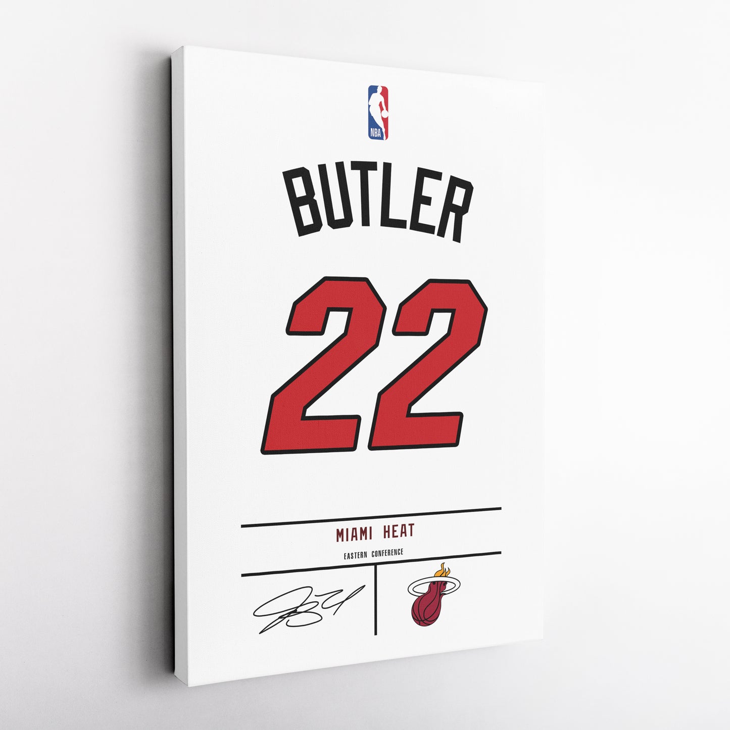 Jimmy Butler Heat Jersey Canvas Print | Wall Art Decor