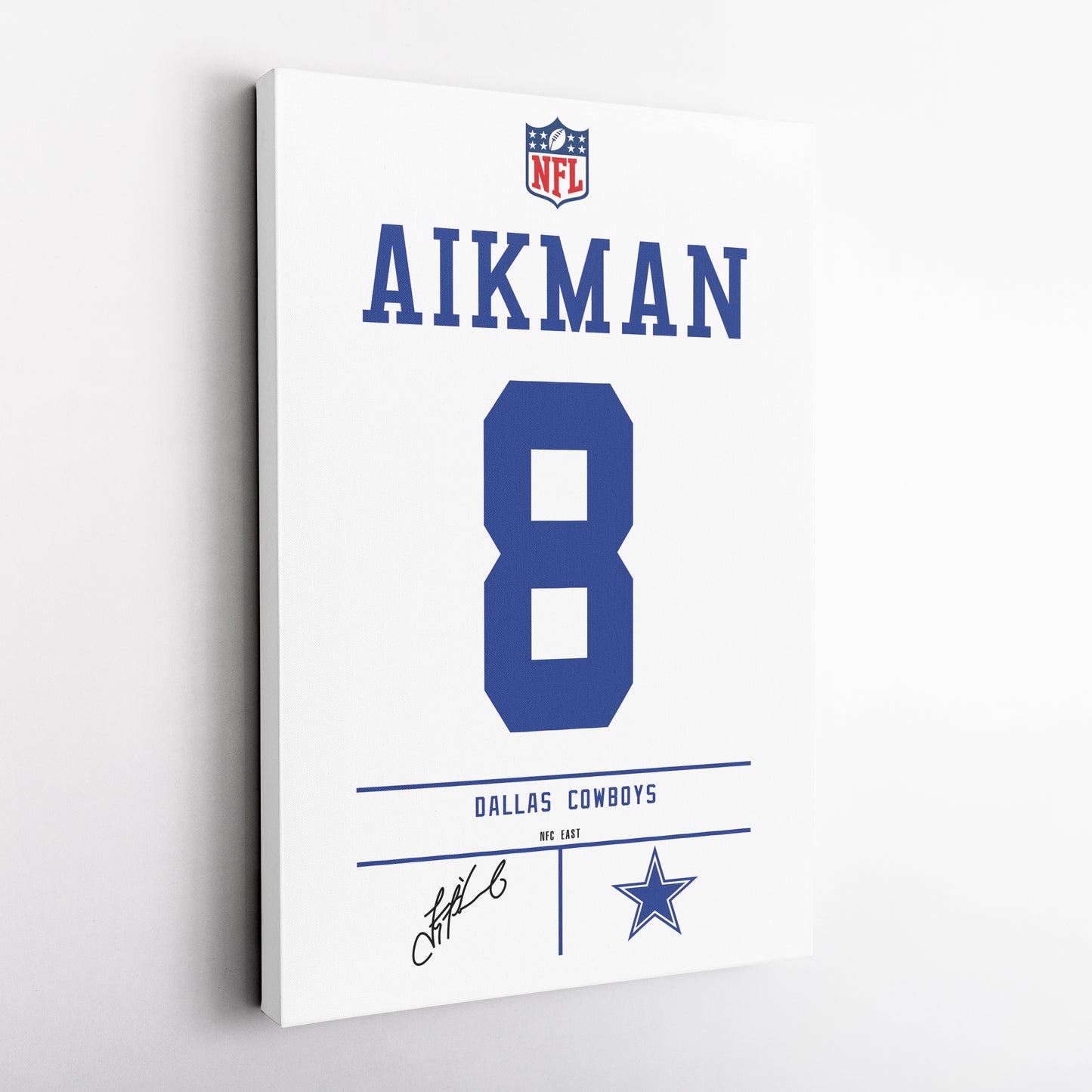 Troy Aikman Cowboys Jersey Canvas Print | Wall Art Decor