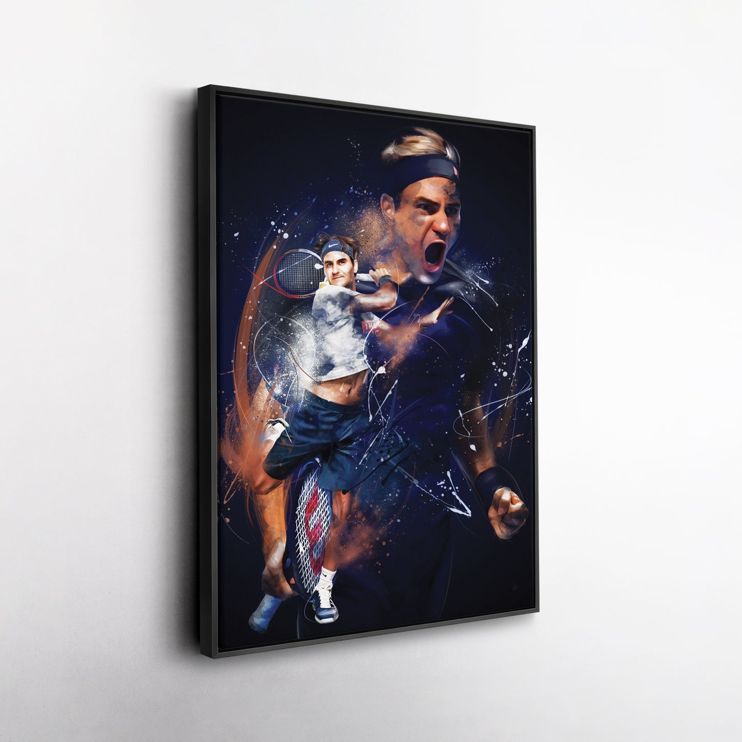 Roger Federer Canvas Print | Tennis Legend Wall Art