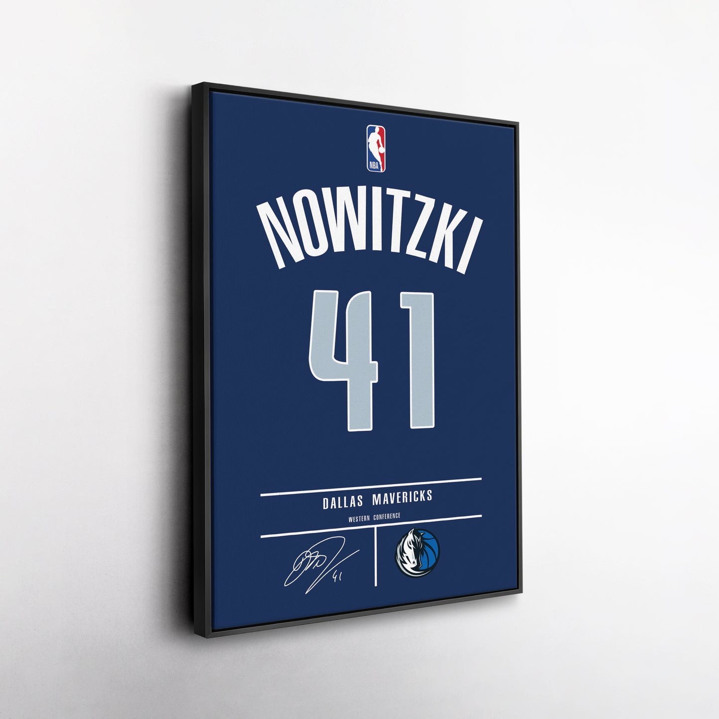 Dirk Nowitzki Mavericks Jersey Canvas Print | Wall Art Decor