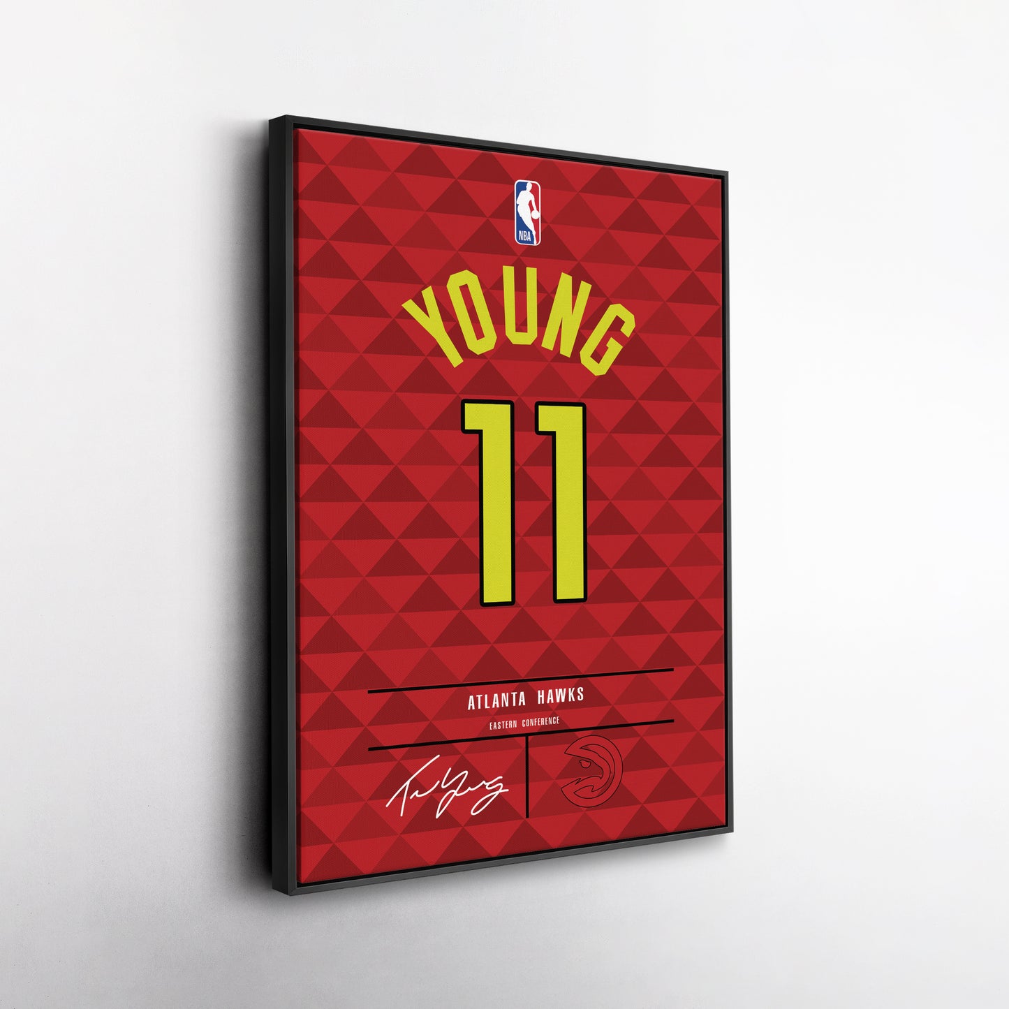 Trae Young Hawks Jersey Canvas Print | Wall Art Decor