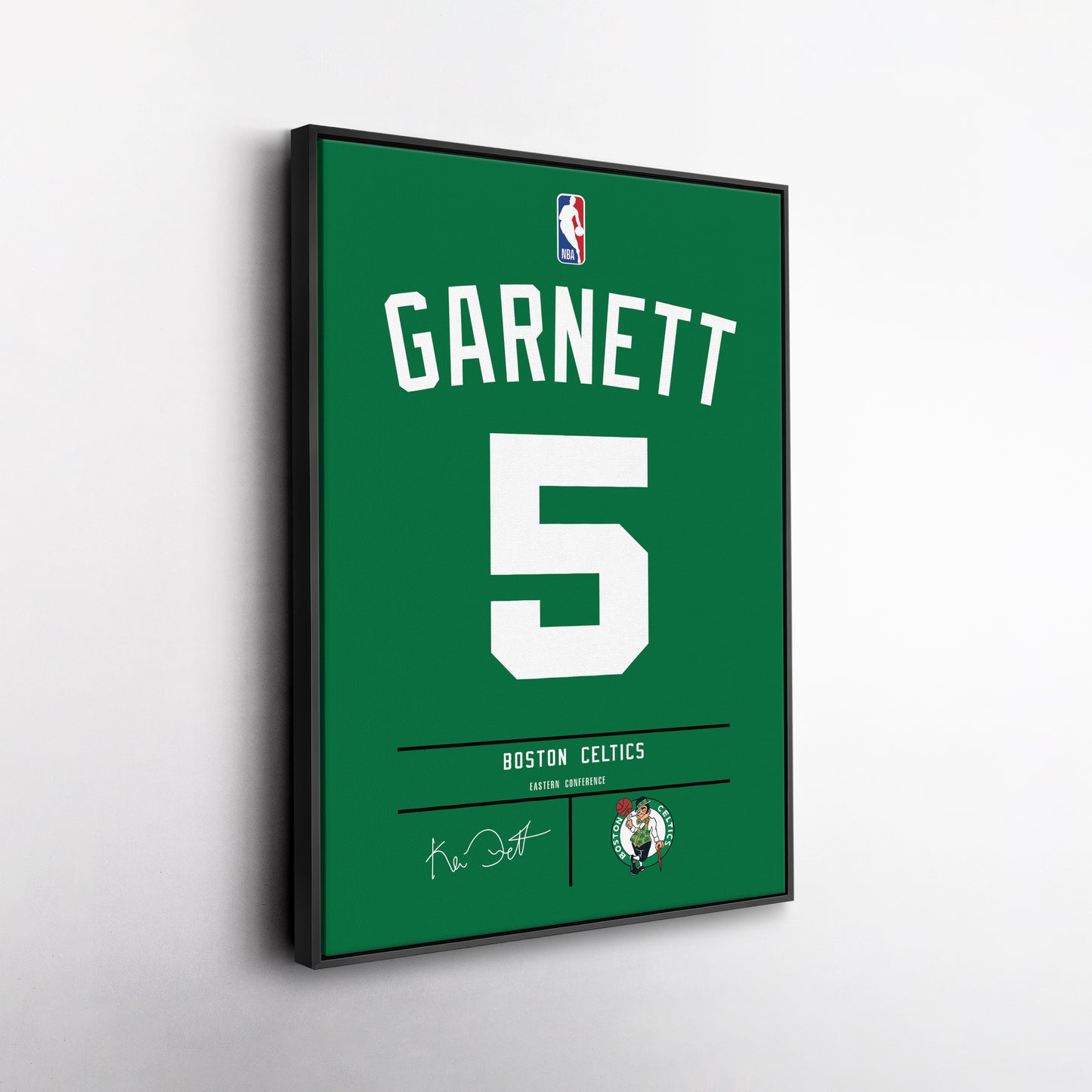 Kevin Garnett Celtics Jersey Canvas Print | Wall Art Decor
