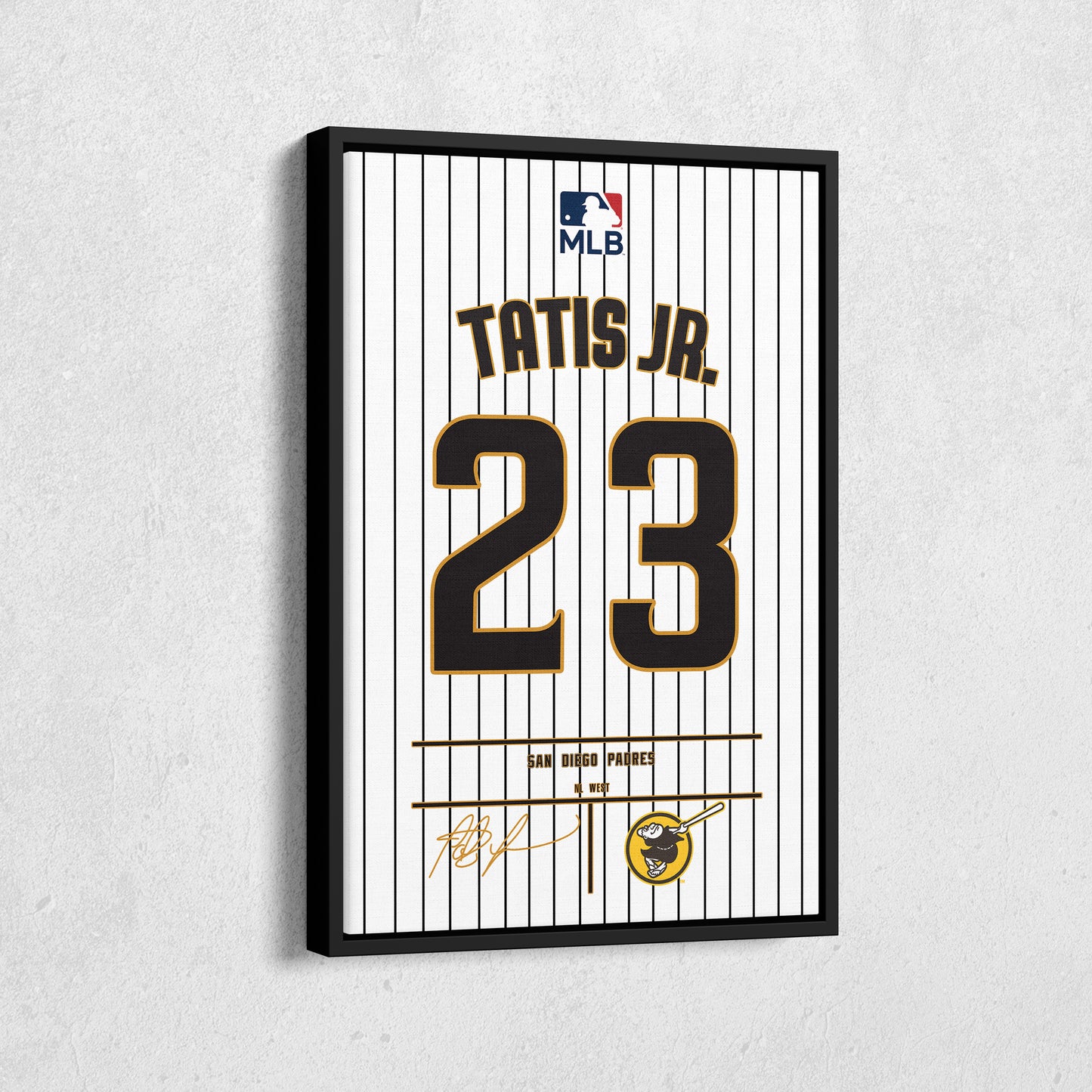 Fernando Tatís Jr. Padres Jersey Canvas Print | Wall Art Decor