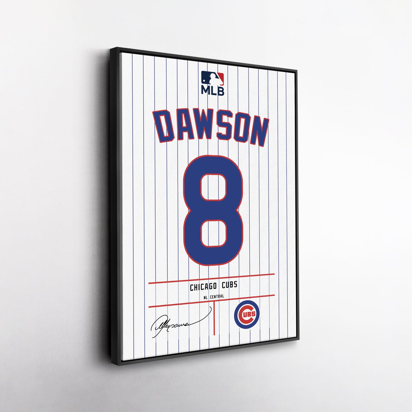 Andre Dawson Cubs Jersey Canvas Print | Wall Art Decor