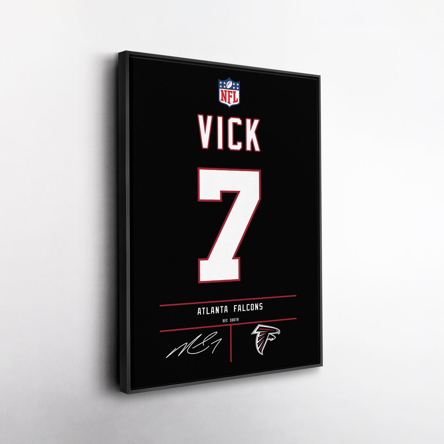 Michael Vick Falcons Jersey Canvas Print | Wall Art Decor