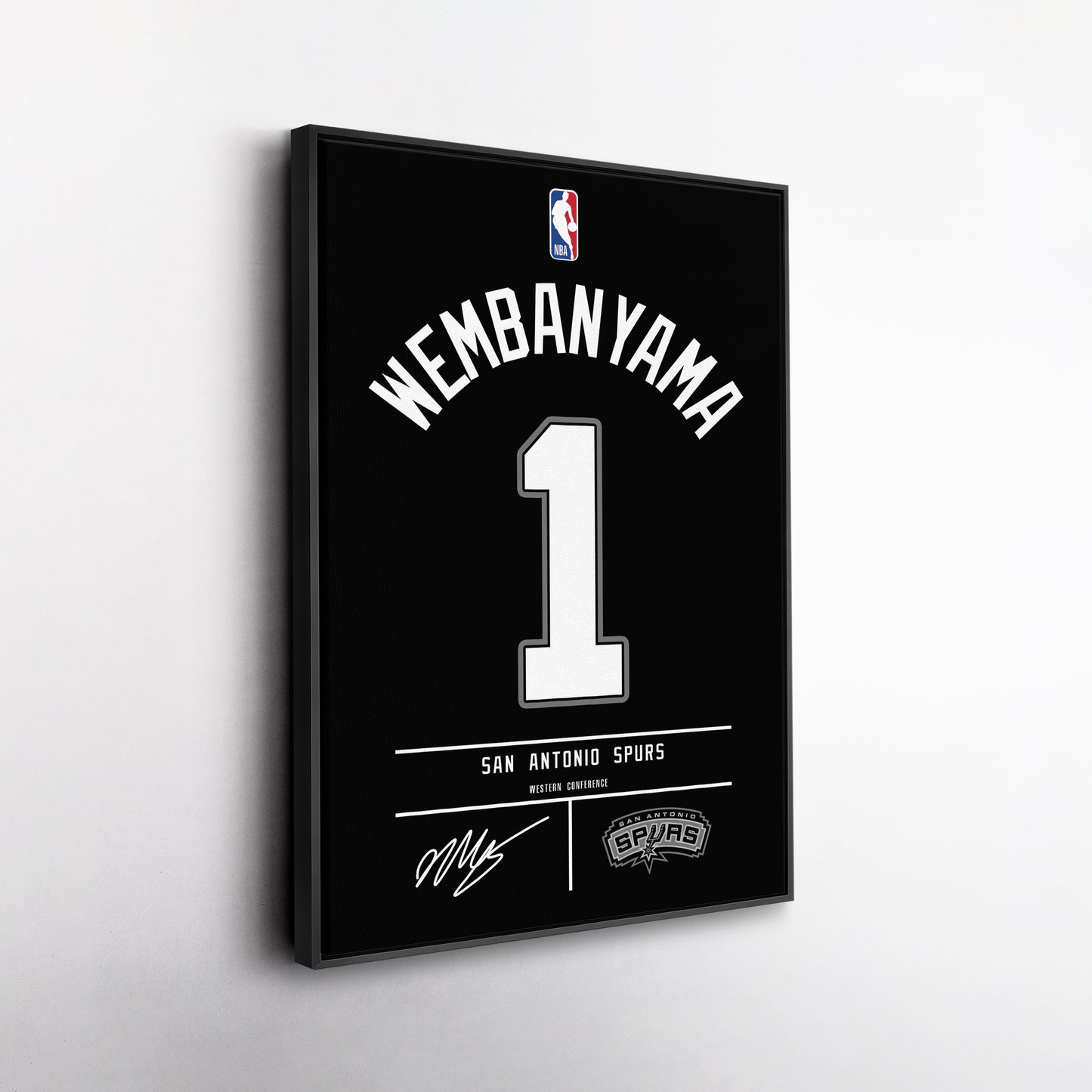 Victor Wembanyama Spurs Jersey Canvas Print | Wall Art Decor