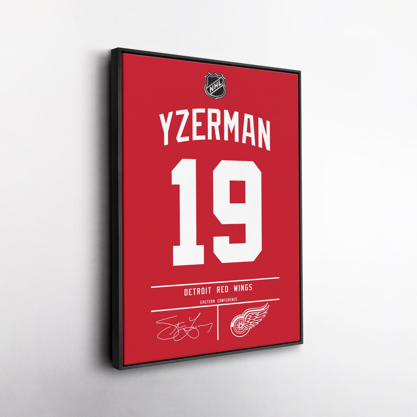 Steve Yzerman Red Wings Jersey Canvas Print | Wall Art Decor