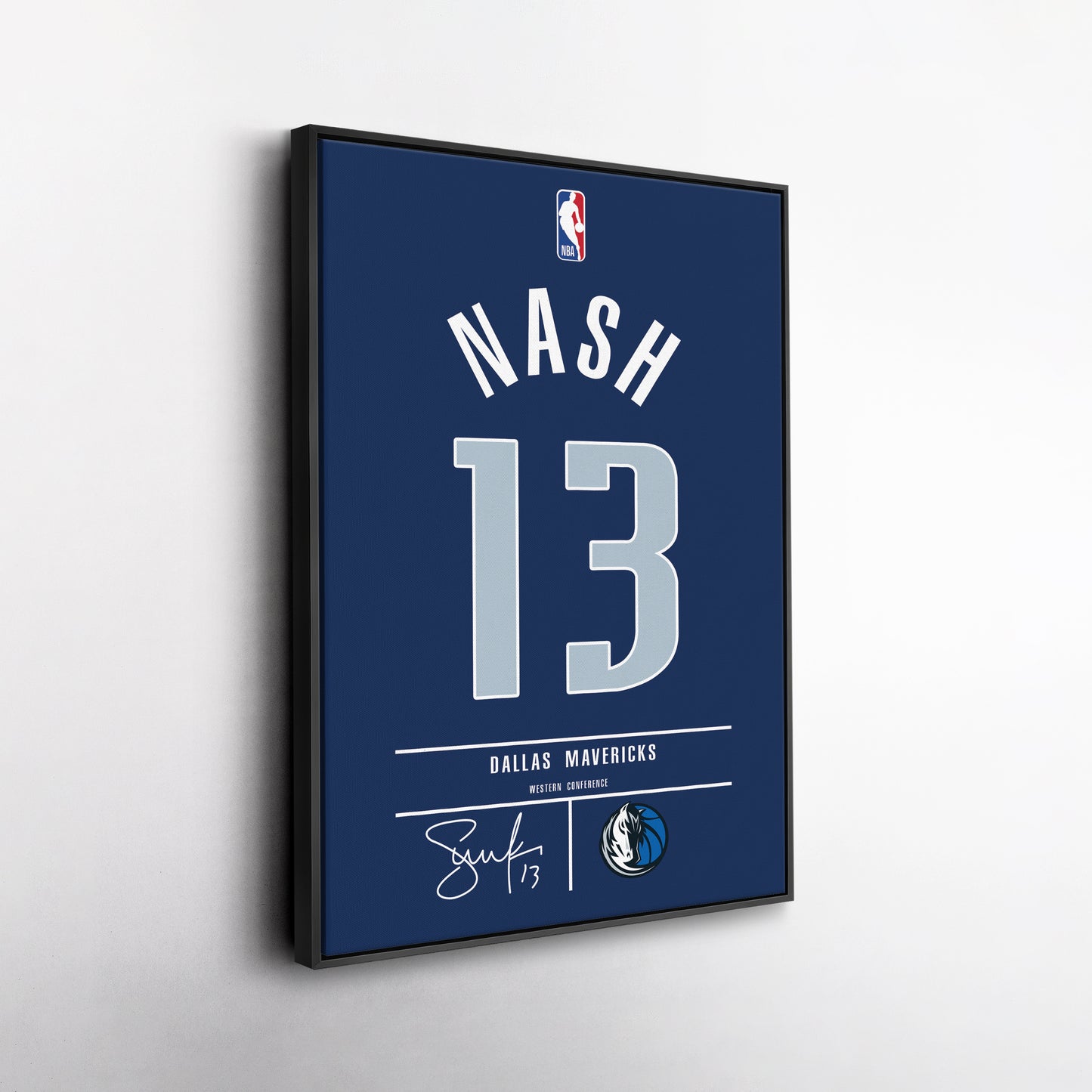 Steve Nash Mavericks Jersey Canvas Print | Wall Art Decor