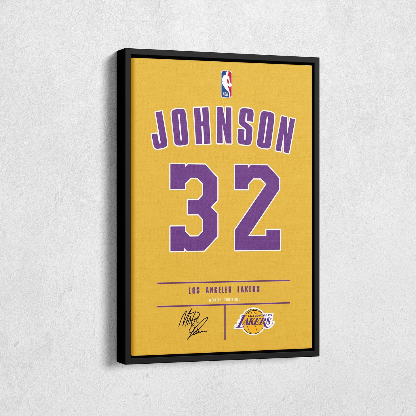 Magic Johnson Lakers Jersey Canvas Print | Wall Art Decor