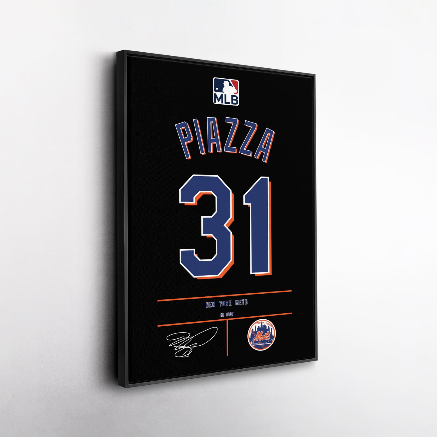 Mike Piazza Mets Jersey Canvas Print | Wall Art Decor