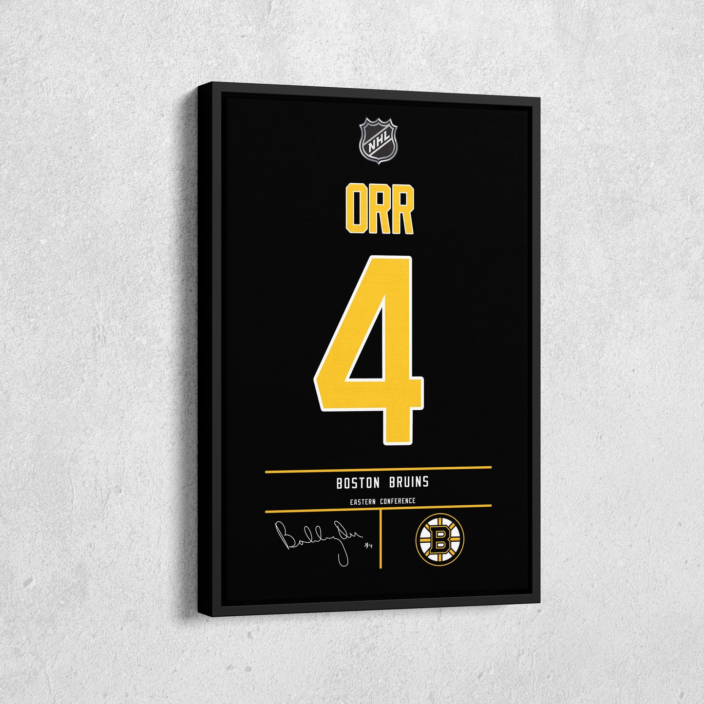 Bobby Orr Bruins Jersey Canvas Print | Wall Art Decor