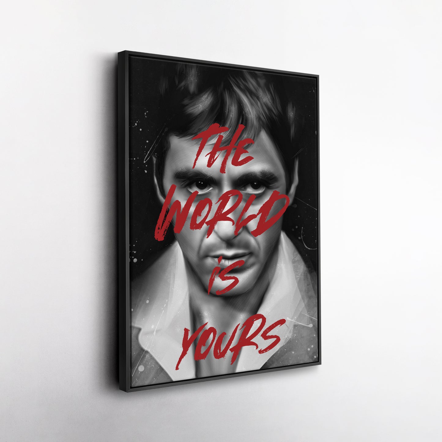 Tony Montana 'The World Is Yours' Canvas Print | Scarface Wall Art