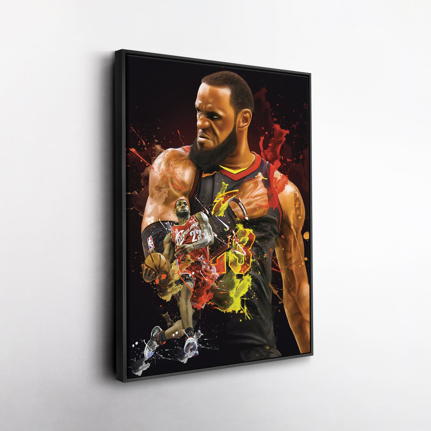 LeBron James Cavaliers Canvas Print | Cleveland Basketball Wall Art
