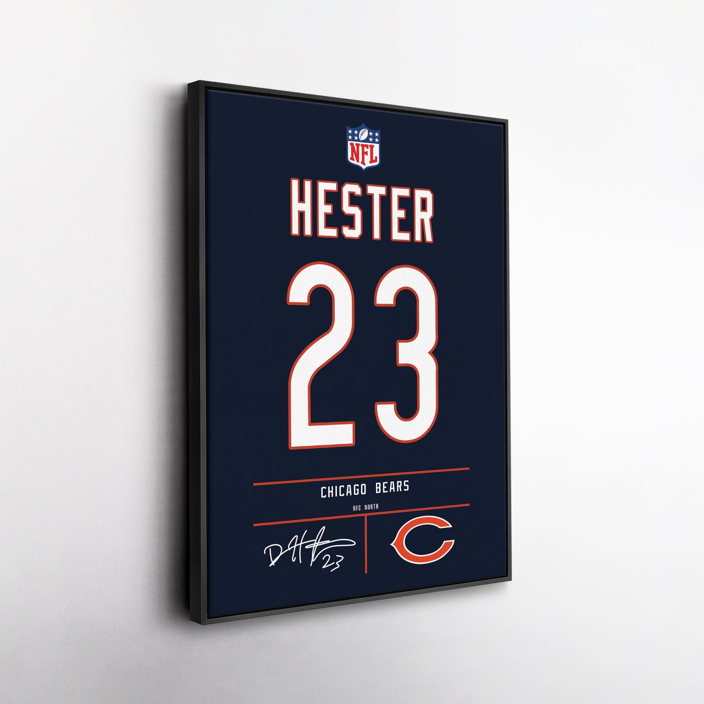 Devin Hester Bears Jersey Canvas Print | Wall Art Decor