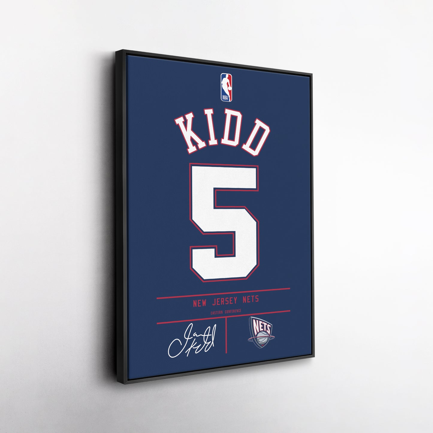 Jason Kidd Nets Jersey Canvas Print | Wall Art Decor